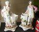 Pair Of Large Antique German Porcelain Chinese Figures