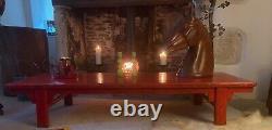 Rare Extra Large Antique Chinese Lacquered Coffee Table