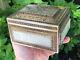Rare Large Gorgeous Antique Chinese Silver & Jade / Hardstone Box / Tea Caddy