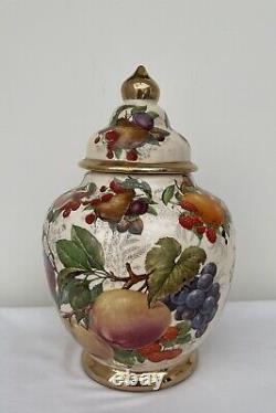 Rare Large Vintage Hand Painted Ginger Jar By JC v Hunnik