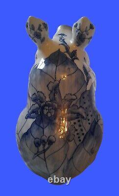 Rare Vintage Hand Painted Chinese Ceramic Pig (large)