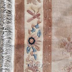 Room Size Large 12' x 9' Chinese Oriental Carpet Rug Brown