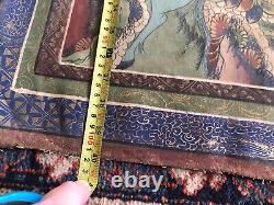 SUPERB LARGE ANTIQUE TIBETAN THANGKA OVER 4x3 FEET WONDERFUL CONDITION FOR AGE