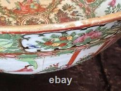 Stunning Antique 19th/20th Century Large Export Cantonese Round Punch Bowl