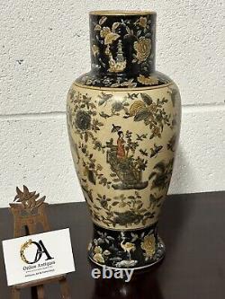 Stunning Large Antique Chinese Oriental Ceramic Vase