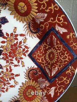 Stunning Large Vintage Handpainted Chinese Porcelain Floral Oval Platter