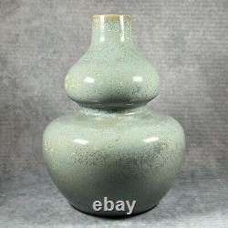 Stunning Oriental Celadon Glazed Double Gourd 27cm Large Vase