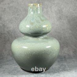 Stunning Oriental Celadon Glazed Double Gourd 27cm Large Vase