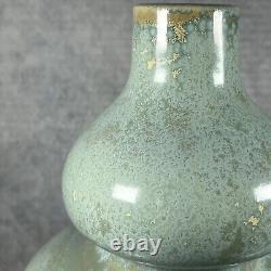 Stunning Oriental Celadon Glazed Double Gourd 27cm Large Vase