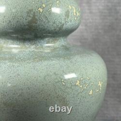 Stunning Oriental Celadon Glazed Double Gourd 27cm Large Vase