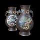 Superb, Large Antique Pair Signed Chinese Bronze Vases