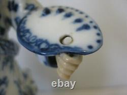 Superb Rare Antique Volkstedt Large Artist Figurine Blue