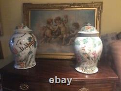 TWO FINE LARGE CHINESE TEMPLE JARS (The Republic of China 1912-1945)