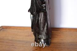 (UK POST ONLY) Large 2050g Chinese carved Faturan bakelite figure'cherry amber