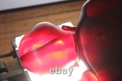 (UK POST ONLY) Large 2050g Chinese carved Faturan bakelite figure'cherry amber