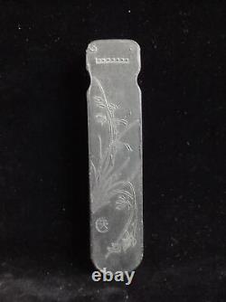 Very Large Heavy Chinese Old Hand Carving Ink Stone Mark and Ink Stick