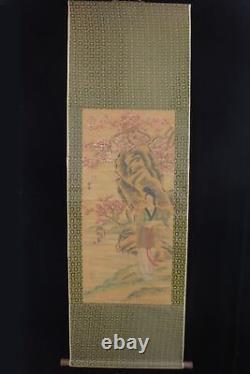Very Large Old Chinese Beautiful Scroll 100% Hand Painting TangYin Marks