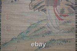 Very Large Old Chinese Beautiful Scroll 100% Hand Painting TangYin Marks