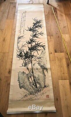Very Large Original Vintage Chinese / Oriental Scroll Painting