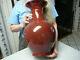 Very Large Chinese Porcelain Sang De Boeuf Ox Blood Vase 19th C 17.4 High