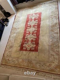 Vintage Chinese Oriental Rug Carpet 200cm x 290cm Large Red & Cream