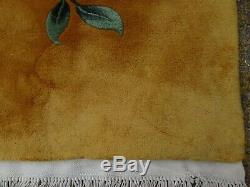 Vintage Hand Made ArtDeco Chinese Oriental Gold Wool Large Carpet 495x425cm