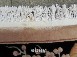 Vintage Hand Made Art Deco Chinese Carpet Beige Wool Large Rug Carpet 345x260cm