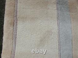 Vintage Hand Made Art Deco Chinese Pink Beige Wool Large Carpet 305x245cm