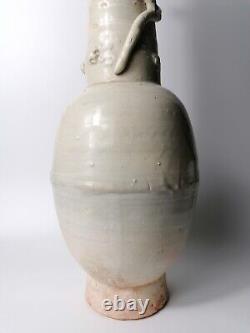 10ème Siècle Chanson Dynastie Chinois Grand Vase Blanc Vitré Chasse
