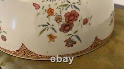 18ème Siècle Chinese Porcelaine Export Bowl Antique Grande Famille Rose
