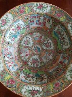 200 Ans Antique Porcelaine Chinoise Grand Bol