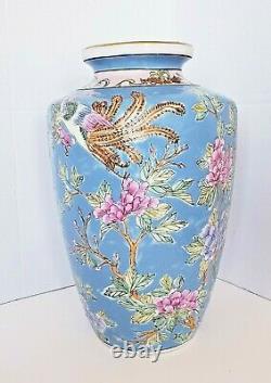 Antique 1861-1874 Tongzhi Chinois Période Grand 13 Multicolore Art Porcelaine Vase