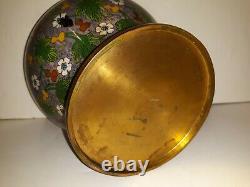 Antique Chinese Cloisonne Grand Jar Grand