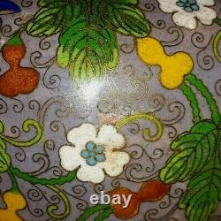 Antique Chinese Cloisonne Grand Jar Grand