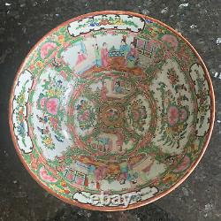 Antique Chinese Famille Rose Bowl Grandes Années 1920