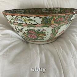 Antique Chinese Famille Rose Bowl Grandes Années 1920