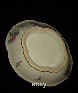 Antique Grand Chinese Famille Rose Pied Porcelaine Bowl