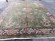 Antique Hand Made Art Déco Chinese Carpet Green Wool Grand Tapis 407x320cm