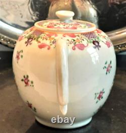 Beautiouful Grand Chinois Qinglong Famile Rose Porcelaine Globulaire Théière C C1740+