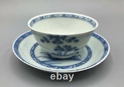 Cargo De Naufrage Nanking Large 'blue Pine' Pattern Tea Bowl & Saucer