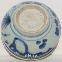 Chine Dynastie Des Ming Chinois Bleu Et Blanc Floral Fleur De Lotus Grand Bol En Porcelaine