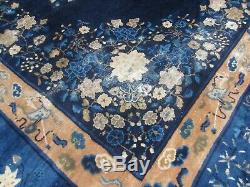 Chinese Antique Deco Tapis Grand 210 X 136 17 Ft. 11,4 Ft. Agréable