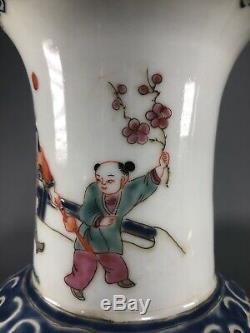 Chinoises Porcelaine Famille Rose Vases Tongzhi République Mark Grand Parfait