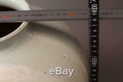 Coréenne Joseon Blanc Grand Pot Navire / H 28cm 6,19 KG