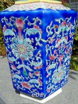 Famille Chinoise Rose Pot D'épices En Porcelaine Peint À La Main Avec Couvercle Belle Peinture