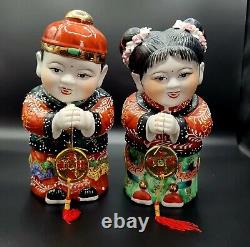 Figurines chinoises JINTONG et YUNU très grandes