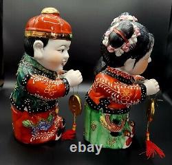 Figurines chinoises JINTONG et YUNU très grandes