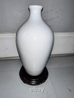 GRAND Vase en porcelaine chinoise ancienne craquelée de la dynastie Qing du XIXe siècle