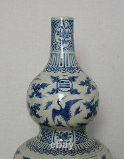 Grand Bleu Chinois Et Porcelaine Blanche Mei-ping M3277