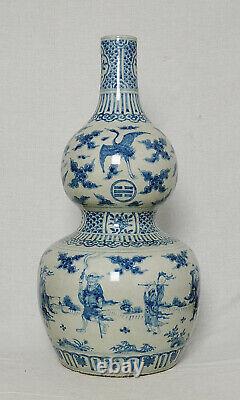 Grand Bleu Chinois Et Porcelaine Blanche Mei-ping M3277